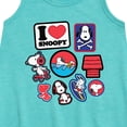 thumbnail image 2 of Peanuts - I Heart Snoopy Patches - Youth Girls A-line Dress, 2 of 5