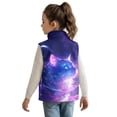 thumbnail image 3 of Pzuqiu Cat Kid Outerwear Vest Casual Clothes for Girls 3T Comfortable Zipper Winter Sleeveless Jacket with Pockets Soft Fall Outfits Fashion Clothing for Everyday Wear, 3 of 7