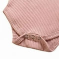 thumbnail image 5 of Eleanos Baby Girl Adorable Long Sleeve Solid Romper Tops Denim Trousers Outfits Clothes, 5 of 6