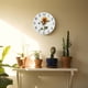 thumbnail image 2 of Reloj de pared con diseño de girasol retro europeo de 30 cm para decoración del hogar y la sala de estar., 2 of 4
