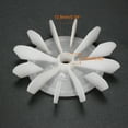 thumbnail image 2 of 1Pcs 120*15mm D Shaft Replacement White Plastic 12 Impeller Motor Fan Vane, 2 of 3