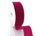 thumbnail image 3 of Ribbon Traditions 1.5" Wired Suede Velvet Ribbon Fuchsia 25yd, 3 of 3