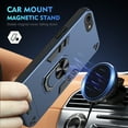 thumbnail image 7 of Allytechgroup iPhone SE 2022/2020 3rd 2nd Gen / iPhone 8 7 Case Cover, Bumper Shockproof Case with Ring Holder Stand Compatible with Car Mount Premium PC and TPU Phone Case, Navyblue, 7 of 7