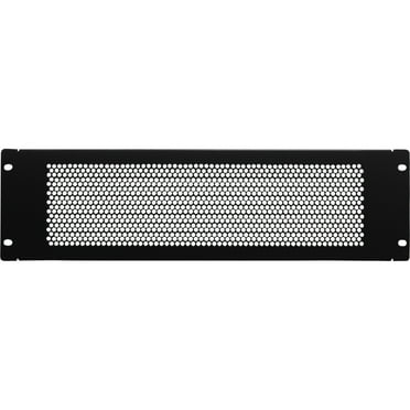 Navepoint 3U Blank Rack Mount Panel Spacer With Venting For 19-Inch Server Network Rack Enclosure Or Cabinet Black