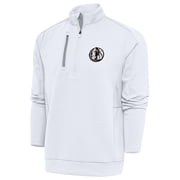 Men's Antigua White Dallas Mavericks Metallic Logo Generation Quarter-Zip Top