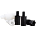 thumbnail image 5 of M2 M2.5 M3 M4*L+6mmBlack White Nylon Hex Male Standoff Spacer Pillar PCB Motherboard Fixed Nylon Standoff Spacer Pillar20-100Pcs, 5 of 5