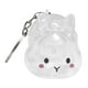 thumbnail image 5 of Recolector de pelo de mascotas, lindo llavero transparente con forma de conejo, portátil para amantes de las mascotas. Conejo ruborizado, 5 of 8