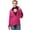 Red, variant on Front-Zip Hooded Rain Jacket for Women Ultra Thin Outdoor Packable Lightweight Windbreaker Quick Dry Comfortable Warm Windproof Sports Jacket Portable Sun Protection