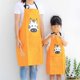 thumbnail image 3 of ZHAOCHENG Lindo delantal de animales con bolsillo para adultos y niños, impermeable, de algodón y lino, para cocinar, talla S (cebra amarilla)., 3 of 5
