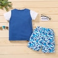 thumbnail image 3 of ATOGUTA Toddler Boy Outfits Camouflage Print T-Shirt Shorts Summer Outfits 12M-5T, 3 of 5