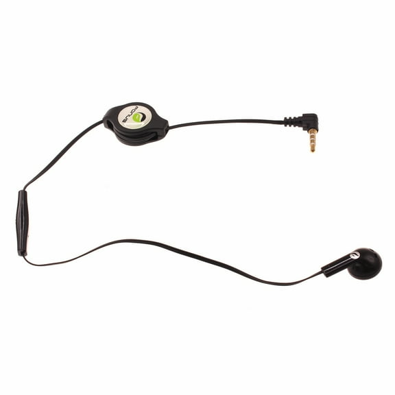 Headphone Retractable Mono Earphone for Galaxy A30s/A10s/A10e/A02s - 3.5mm w Mic Headset Handsfree Earbud Earpiece P6K Compatible With Samsung Galaxy A30s/A10s/A10e/A02s