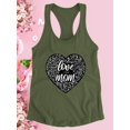 thumbnail image 3 of Love You Mom Carved Heart Racerback Tank Women -Image by Shutterstock, Female x-Large, 3 of 4