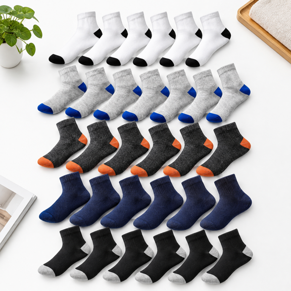 30 Pairs Mens Socks Bulk