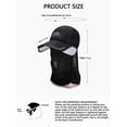 thumbnail image 6 of Egoelife Sun Hat with Retractable Brim for Outdoor Fishing Riding Climbing, Sun-Protected, Quick-Drying, Breathable, 6 of 6