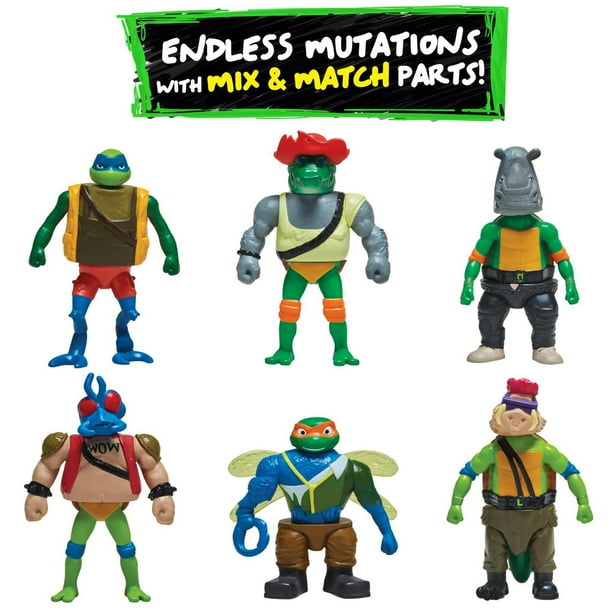 IZUMONSTER TMNT MUTANT NINJA TURTLES セット Teenage Mutant Ninja Turtles 4.5 Inch Action Figure Mix N