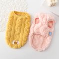 thumbnail image 2 of Fleece Pullover Pet Clothes Cute Wavy Double-sided Puppy Kitten Coats Sweater for Small Medium Dogs Cats Warm Winter Outfit ShopWise Round, 2 of 12