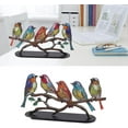 thumbnail image 2 of New Stained Glass Birds On Branch Desktop Ornaments, Acrylic Flat Double Sided Colorful Birds Tabletop Decorations, Multicolor Hummingbird Craft Statue Bird Figurines Sculpture for Home Decor., 2 of 4