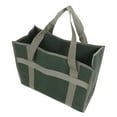 thumbnail image 1 of Durable OD Green Canvas Tool Organizer with Wide Opening, Waterproof & Scratch-Resistant for Auto Repair, Woodworking, and Mechanics (43 x 32 x 21 cm), 1 of 7