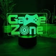 thumbnail image 3 of 3D led lamp Gaming room light Games NightLight Gaming Table Lamp  Children Headphones Game Zone Lights  Decor Gift, 3 of 7