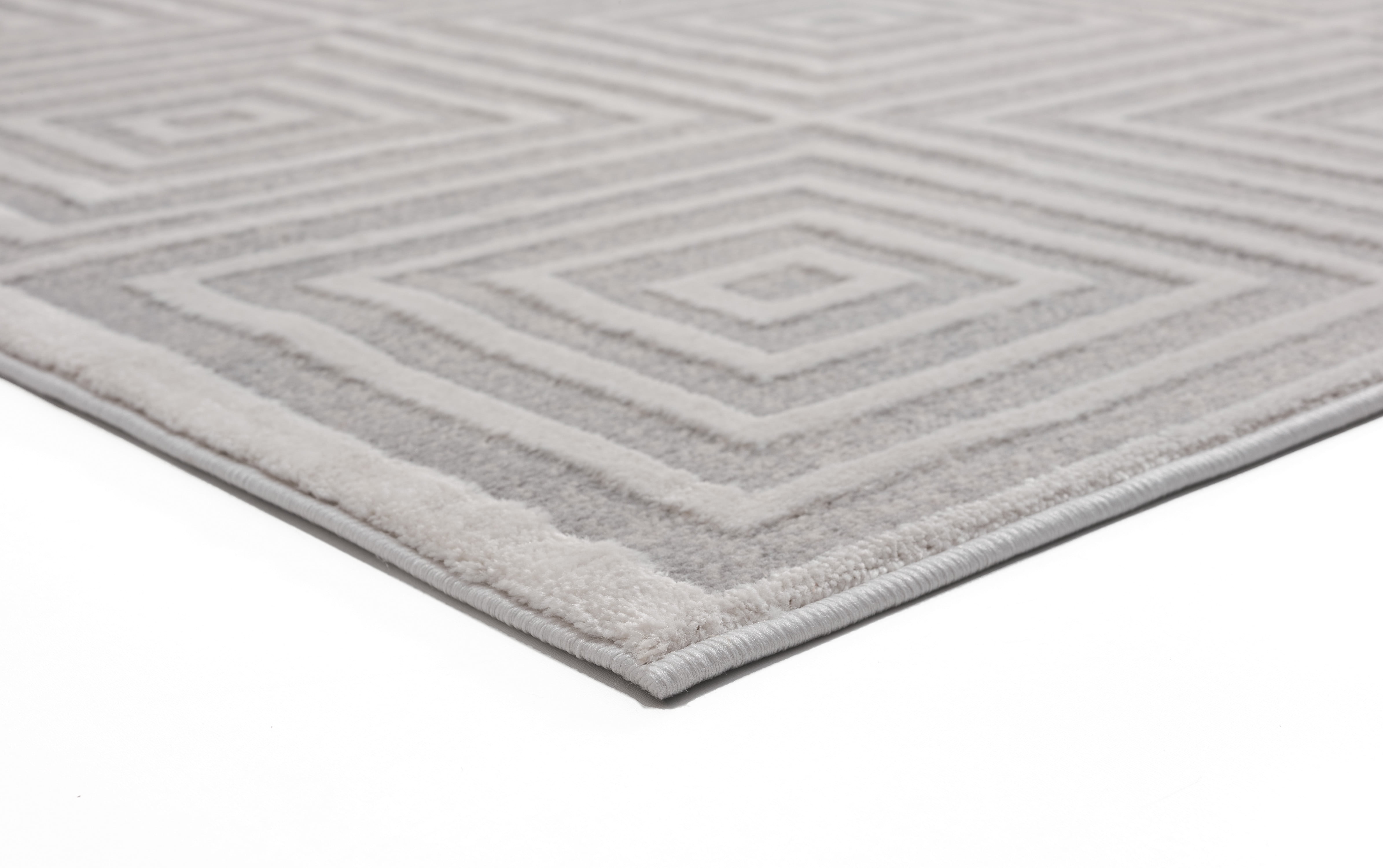 United Weavers Rasbora Piraya Contemporary Geometric Area Rug, Sand, 7'10" x 7'10"