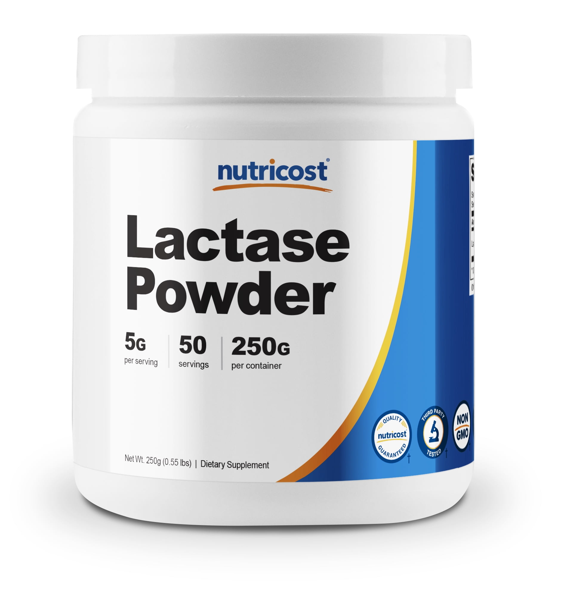 Nutricost Lactase Powder 250 Grams Pure, NonGMO, Gluten Free, Premium Lactase Powder