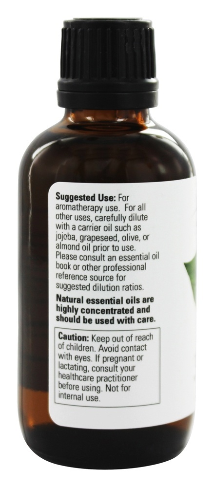 NOW Essential Oils, Tea Tree Oil, Cleansing Aromatherapy Scent, Steam Distilled, 100% Pure, Vegan, Child Resistant Cap, 2-Ounce - 2 Packs - image 2 of 6