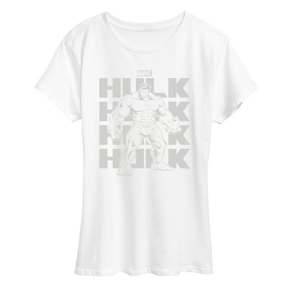 Marvel Hulk - Monochrome - Women's Short Sleeve Graphic T-Shirt