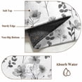 thumbnail image 6 of Large Area Rugs for Living Room Bedroom, Grey Spring Floral 8'x10' Rug Washable Carpet Runner Indoor Outdoor, Flowers Botanical Elegant Pastoral Non Slip Floor Mats Rug for Kitchen, Patio, 6 of 8