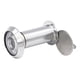 thumbnail image 5 of Mirilla para puerta de casa, hotel, dormitorio, diámetro de tubo: 16 mm, lente de vidrio oculta para puerta de metal. Plata de 35 a 60 mm., 5 of 9