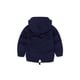 thumbnail image 3 of Abrigo De Invierno Para Niños Pequeños Niños Prendas De Abrigo Chaquetas Chaquetas Con Capucha De Lana Chaqueta Con Cremallera Sudadera Azul Marino Odeerbi LM103-630, 3 of 6