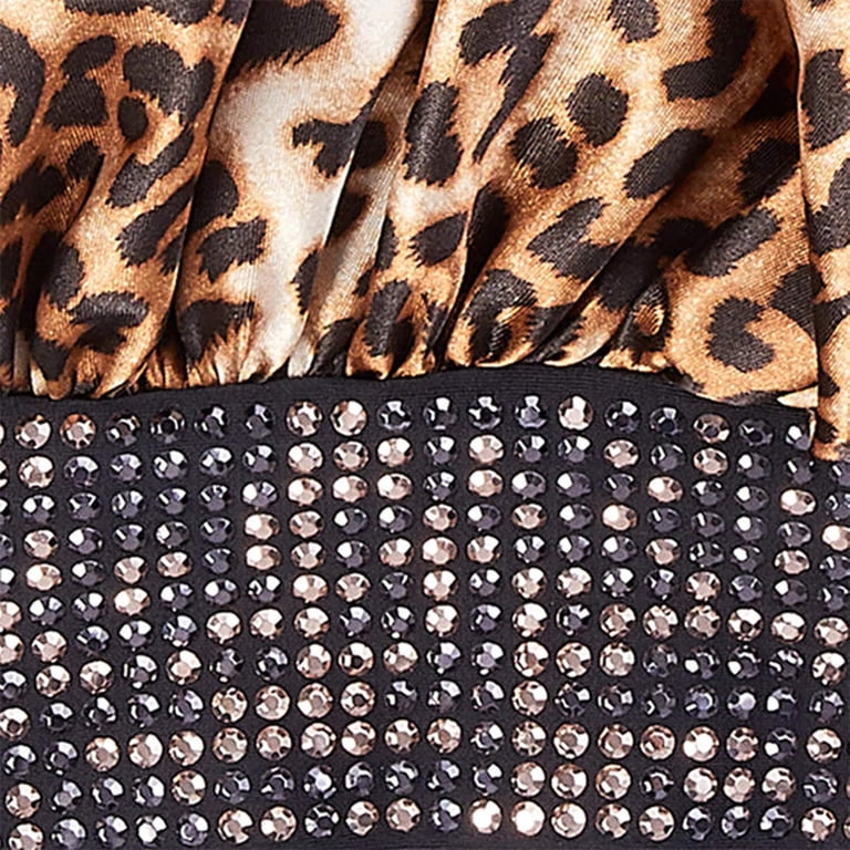 Bonnet à Oreilles Motif Léopard Hawkins Collection - Fausse Fourrure, Taille Unique, Neuf