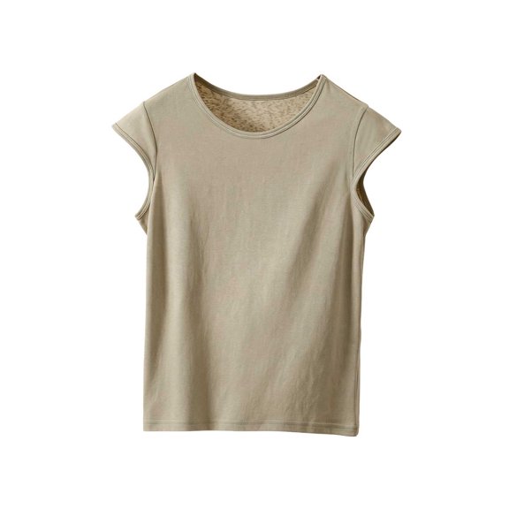 Molidfa Women's Crew Neck Short Sleeve Soft Fabric Regular Fit Solid Classic T-Shirt Summer Casual Everyday