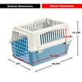 thumbnail image 4 of Ferplast ATLAS Two Door Top Load Plastic Kennel Carrier, For Small Cat or Dog, Blue 19 inch, 4 of 5