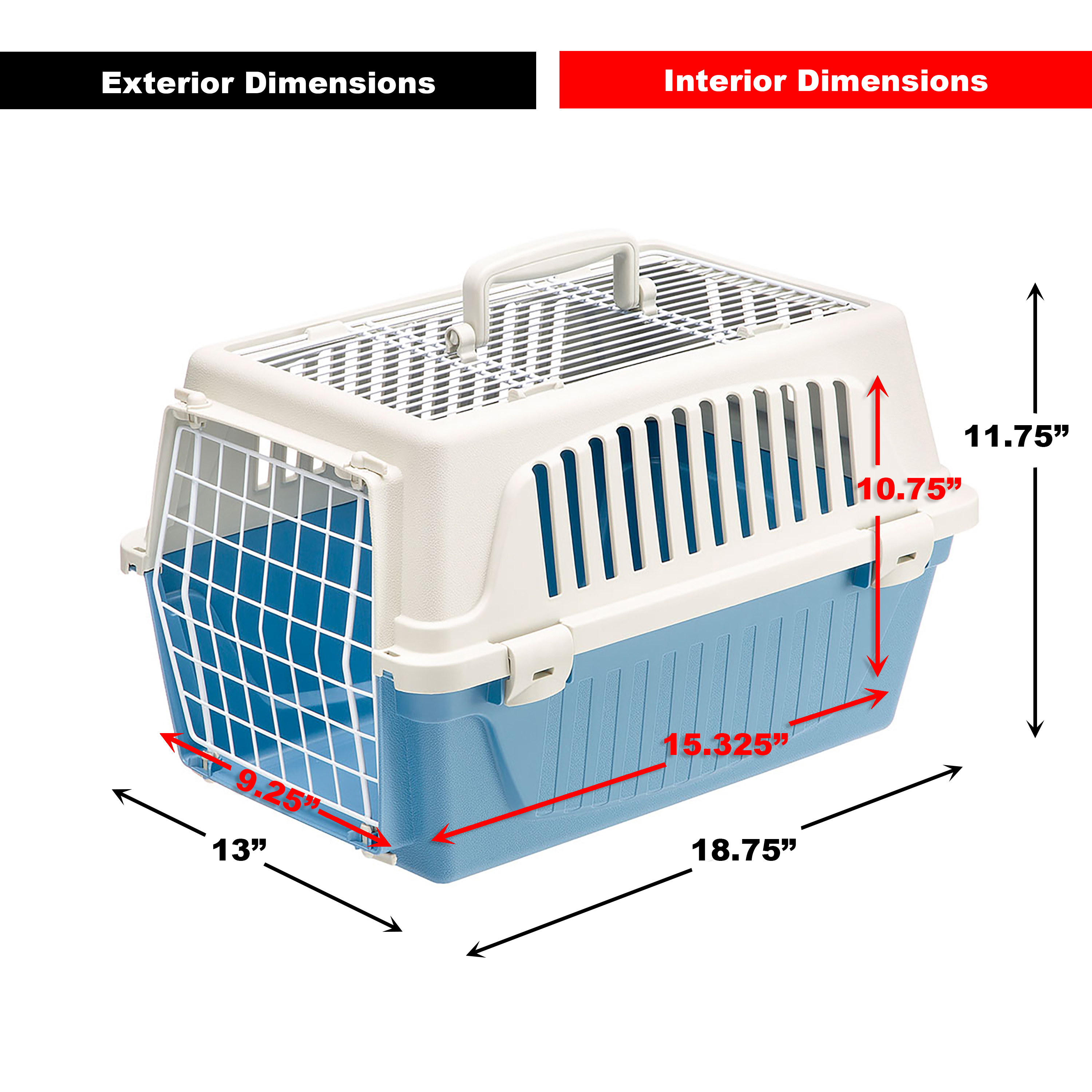 MidWest Homes For Pets Atlas Two Door Top Load Carrier photo 4