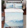 thumbnail image 1 of 3D Acuarela Paisaje de Montaña Funda de edredón Set Ropa de cama Set Funda de edredón, 1 of 3