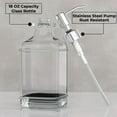 thumbnail image 5 of Glass Soap Dispenser with Rust Proof Stainless Steel Pump Refillable Hand Soap Dispenser Bathroom Soap Dispenser A, 5 of 5