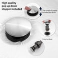 thumbnail image 5 of Kichae 2-Handle 8 inch Vanity Sink Faucet，3 Hole Brushed Nickel Bathroom Faucet with Pop Up Drain and cUPC Water Supply Hose, 5 of 8