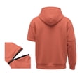 thumbnail image 5 of Hduncf Boys Zip up Hoodie Soft Solid Classic Full Zip Pullover Hooded Sweatshirts With Pocket Warm Jacket for Kids (3-14 Years) Orange 150, 5 of 8
