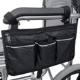 thumbnail image 1 of Jetcloudlive Wheelchair Bolsa Lateral Walker Bag Rulator Universal Organizer Bolsillos Wheelchair Scooter Bolsa Lateral for Artículos Diversos Billetera Snacks Piezas de Almacenamiento, 1 of 10
