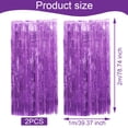 thumbnail image 4 of Destyer 1pcs Set Streamers Party Decorations Streamers Decorations 6.5ft Tinsel Curtain Backdrop Photo Backdrop For Birthday Purple 6.5ft 2Set, 4 of 6