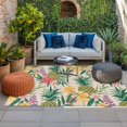 thumbnail image 2 of Pineapple Outdoor Rug for Patio/Deck/Porch, Non-Slip Large Area Rug 6 x 9 Ft, Farmhouse Fruit Flowers Leaves Wooden Grain Indoor Outdoor Rugs Washable Area Rugs, Reversible Camping Rug Carpet Runner, 2 of 8