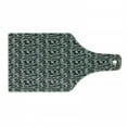 thumbnail image 1 of Abstract Cutting Board, Angled Geometric Shapes with Camouflage Pattern Pixel Art Inspirations, Tempered Glass Cutting and Serving Board, Wine Bottle Shape, Grey Black Pale Grey, by Ambesonne, 1 of 1