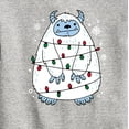 thumbnail image 3 of Instant Message - Yeti Lights Christmas - Toddler & Youth Crewneck Fleece Sweatshirt, 3 of 6