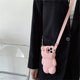 thumbnail image 1 of Funda de teléfono con correa de cordón cruzado de oso de dibujos animados 3D para iPhone 11, 12, 13, 14 Pro Max Plus, XS, X, XR, funda de silicona suave Fivean unisex, 1 of 2