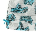 thumbnail image 4 of Coerni Girls Swimsuit 3 Piece Tropical Print Bathing Suit Spaghetti Strap Bikini Set with Cover Up Skirt Kids Beach Swimwear, 4 of 5
