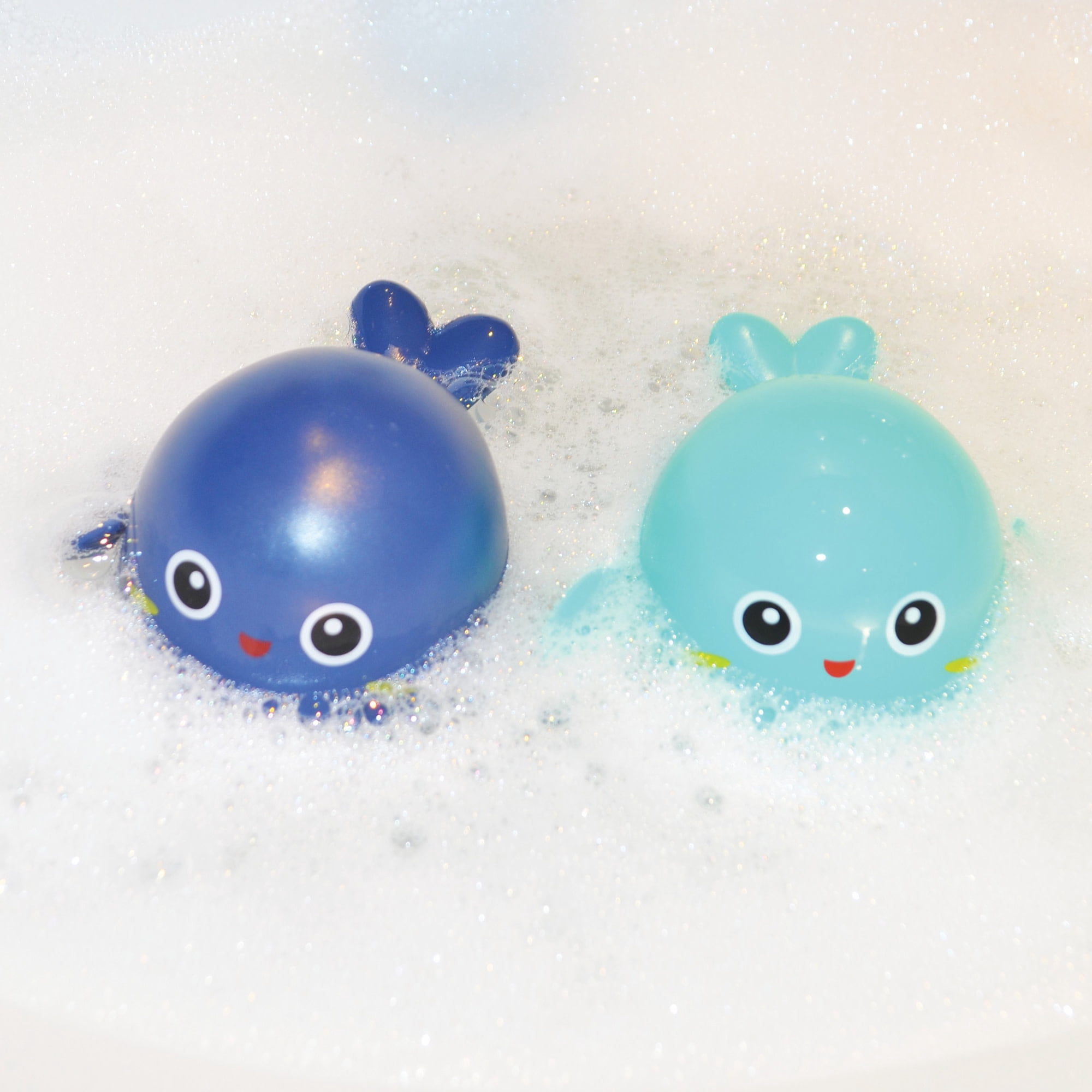 Buddy & Barney: Bath Time Whales - 2 Wind-Up & Go Swimming Animal Toys, Float-Whirl-Swim-Spin, Sensory Exploration, Water & Tub Play, Kids-Toddlers 1+