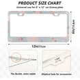 thumbnail image 3 of GZHJMY Ballet Girl License Plate Frames 2pcs, Waterproof Aluminum Alloy Front Rear Tag Car License Plate Cover with Screw Cap Set for US Vehicles, 12 x 6 Inch, 3 of 7