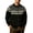 Black, variant on Iyufng Cardigan Sweaters for Men Vintage Fair Isle Geometric Pattern Sweater Button Front Long Sleeve Casual Daily Warm Knit Tops