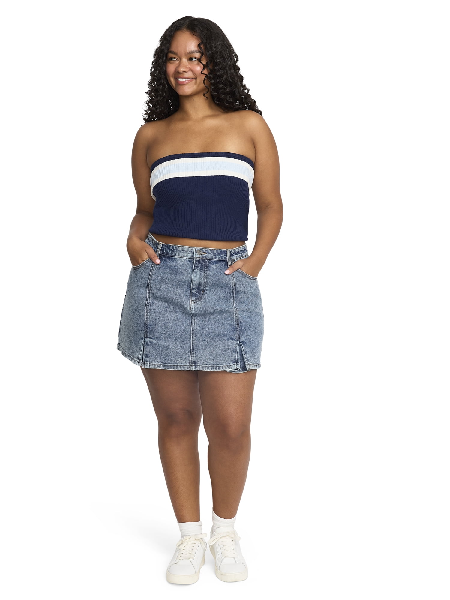 Mills by Millie Bobby Brown Women's Sweater Tube Top, Sizes XXS-XXXL