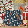 thumbnail image 6 of Cauagu Friendly Sharks Pattern Christmas Gift Bag,Drawstring Xmas Gift Bags Holiday Gift Wrapping Gift Pouch with Tag Holiday Gift Bags Party Favor Bags,1PCS-Medium, 6 of 9